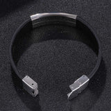Personalized Men's Stainless Steel Engraved Name Medical ID Bracelets