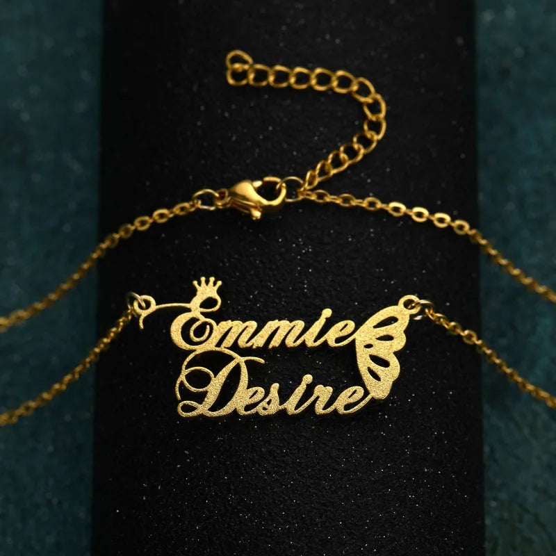 Personalized Stainless Steel Unisex Choker Necklace