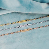 DIY Bar Bracelets for Kids Stainless Steel Adjustable Chain Wristband