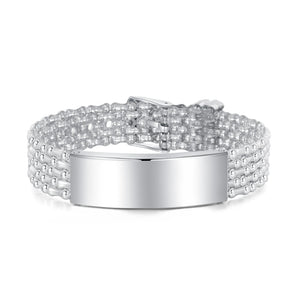 Customizable Stainless Steel Bracelet for Men and Women
