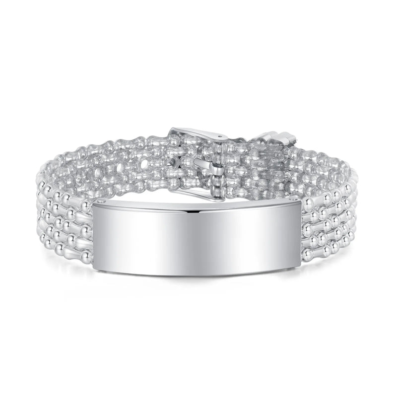Customizable Stainless Steel Bracelet for Men and Women