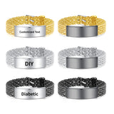 Customizable Stainless Steel Bracelet for Men and Women