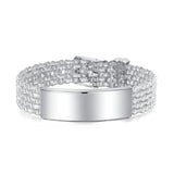 Customizable Stainless Steel Bracelet for Men and Women