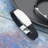 Customizable Silicone Bracelets 8.3Inch Length