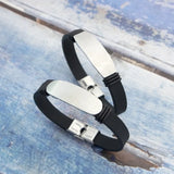 Customizable Silicone Bracelets 8.3Inch Length