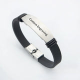Customizable Silicone Bracelets 8.3Inch Length