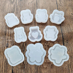 DIY Bear Shaker Mold Handcraft Silicone Epoxy Resin Mold Jewelry Accessorries