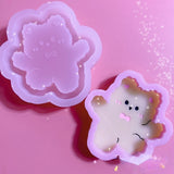 DIY Bear Shaker Mold Handcraft Silicone Epoxy Resin Mold Jewelry Accessorries
