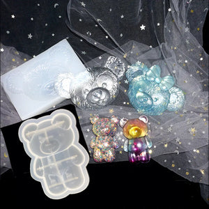 Bear UV Resin Molds Jewelry Making Tools Silicone Mold Resin Necklace Pendants