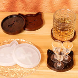 Cat Bone Coaster Resin Mold Heat Insulation Cup Mat Silicone Mould