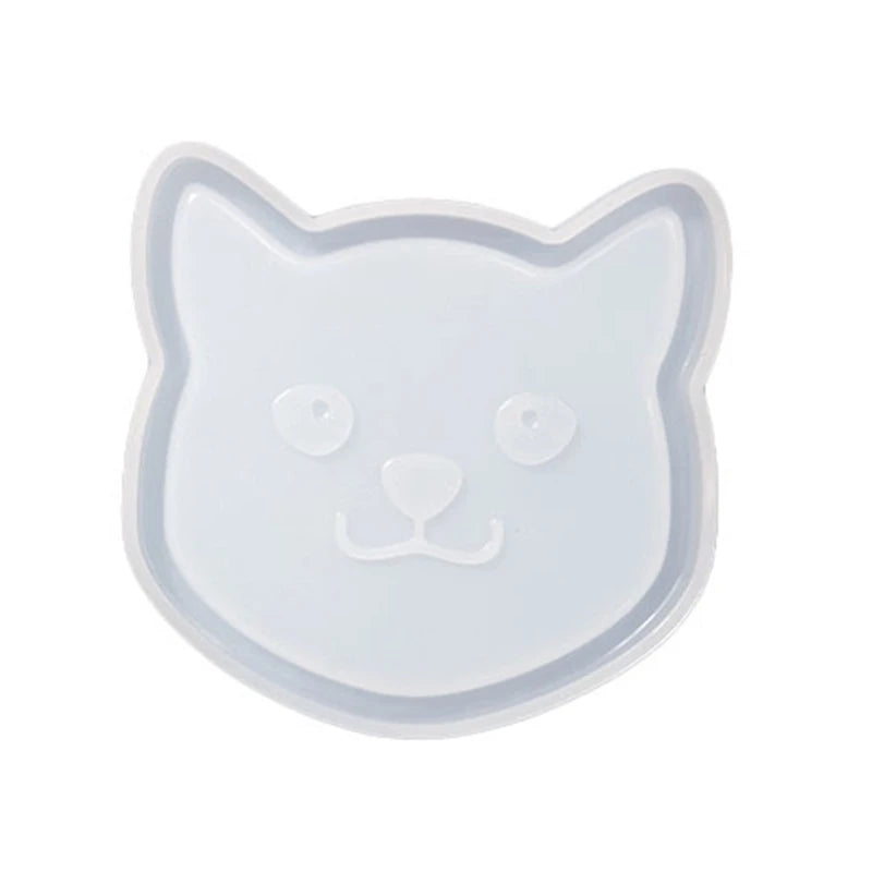 Cat Bone Coaster Resin Mold Heat Insulation Cup Mat Silicone Mould
