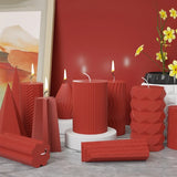 Striped Candle Silicone Mold for DIY Art Easy Demold Wedding Home Decor