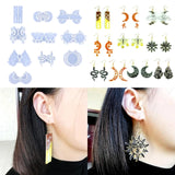 DIY Dangle Earring Crystal Epoxy Resin Mold