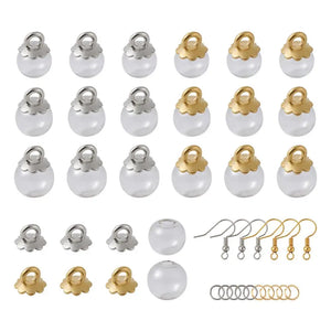 DIY Dangle Earring Making Accessories with Brass Earring Hooks