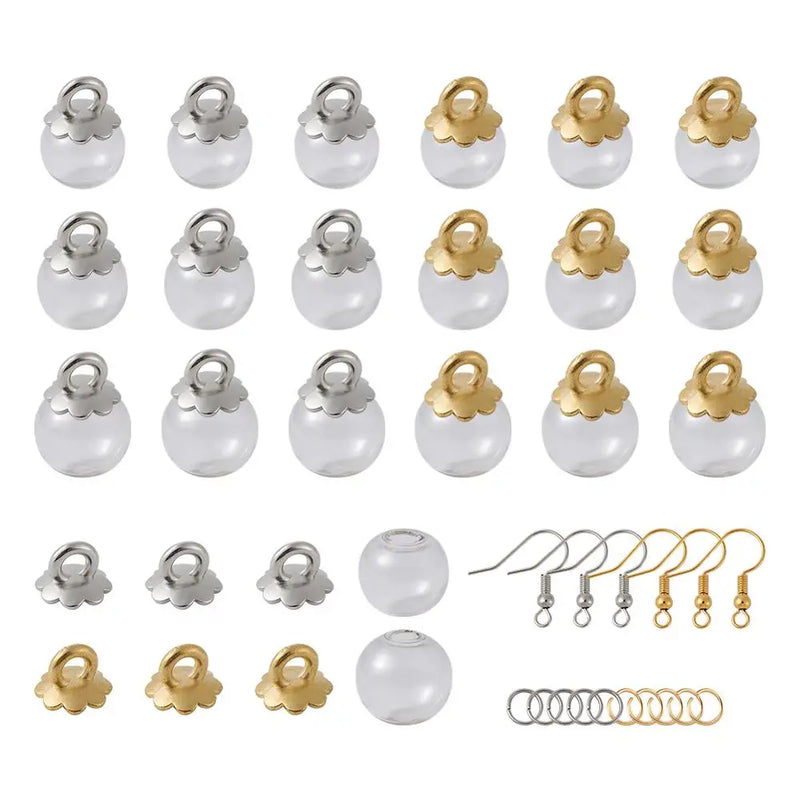 DIY Dangle Earring Making Accessories with Brass Earring Hooks