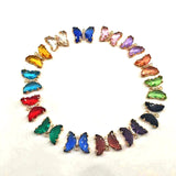 DIY Rhinestone Butterfly Pendants Charms for Jewelry Making