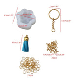 Cat Paw Keychain Silicone Mold for DIY Jewelry Making