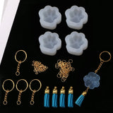 Cat Paw Keychain Silicone Mold for DIY Jewelry Making
