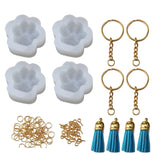 Cat Paw Keychain Silicone Mold for DIY Jewelry Making
