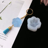 Cat Paw Keychain Silicone Mold for DIY Jewelry Making