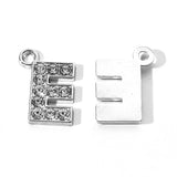 DIY Diamond-Encrusted 26 English Letters Pendant Bracelet Necklace