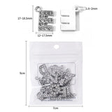 DIY Diamond-Encrusted 26 English Letters Pendant Bracelet Necklace