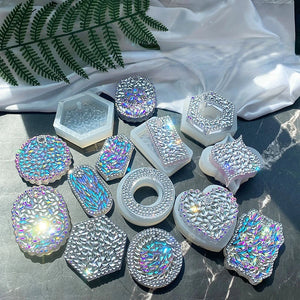 Diamond Silicone Resin Mold for Pendant Keychain Jewelry
