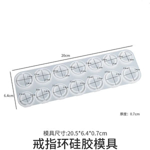 DIY Diamond Ring Epoxy Resin Mold Silicone Jewelry Tool
