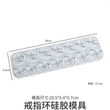 DIY Diamond Ring Epoxy Resin Mold Silicone Jewelry Tool