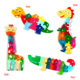 DIY Dino Giraffe Jigsaw Puzzle Crocodile Glue Mold
