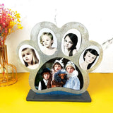 DIY Dog Paw Photo Frame Ornaments Silicone Molds for Epoxy Resin Crafts
