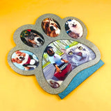 DIY Dog Paw Photo Frame Ornaments Silicone Molds for Epoxy Resin Crafts