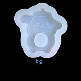 Silicone Epoxy Resin Dog Mold Jewelry Tools Keychain Moulds