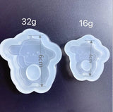 Silicone Epoxy Resin Dog Mold Jewelry Tools Keychain Moulds