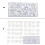 Double Layer Quicksand Silicone Epoxy Mold for Keychain Pendant Jewelry