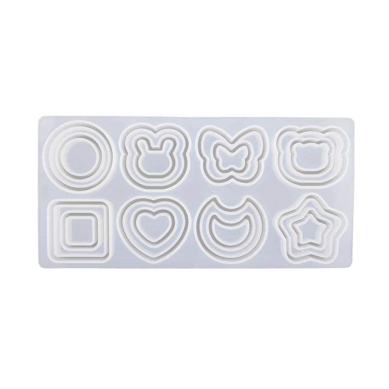 Double Layer Shaker Mold Silicone Epoxy Resin Mold Jewelry Accessories