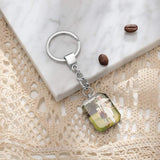 Personalized Photo Keychain Metal Rings Holder Gift