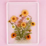 DIY Dried Flower Embossing UV Epoxy Resin Silicone Mold Fillings for Crafts