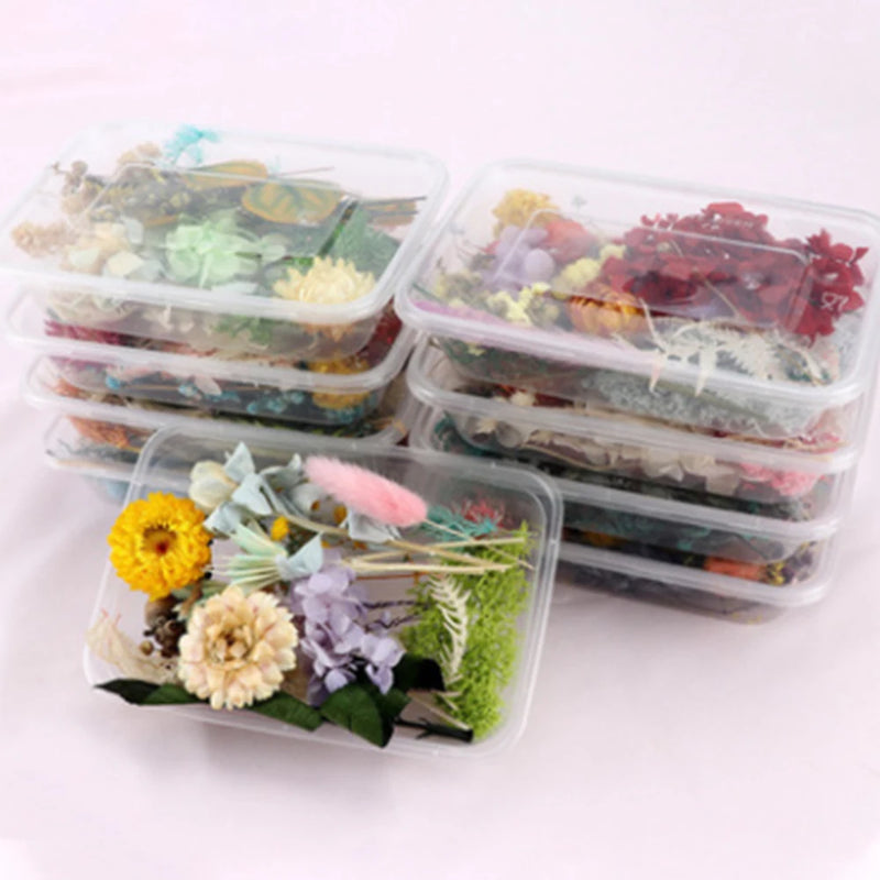 DIY Dried Flowers Resin Mold Fillings UV Epoxy Flower Nail Art