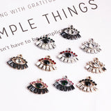 European-American Alloy Diamond Eye Jewelry Set