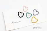 Korea Alloy Love Heart Stud Earrings Spray Paint Earrings Pendant