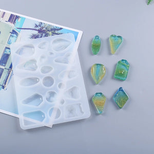 DIY Earring Beach Landscape Resin Mold Coastline Island Pendant Silicone Mould