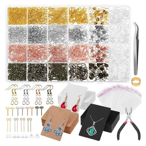 DIY Earring Making Supplies Kit with Hooks and Eye Pins