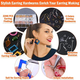 DIY Earring Making Supplies Kit with Hooks and Eye Pins