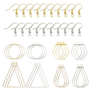 DIY Earring Sets Brass Earring Findings 80pcs