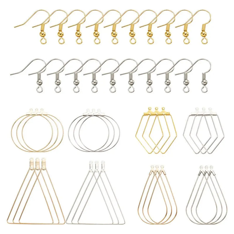DIY Earring Sets Brass Earring Findings 80pcs