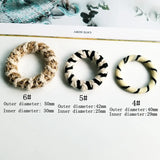 Cotton Yarn Earrings Accessories Linen Winding Ring Hair Accessories