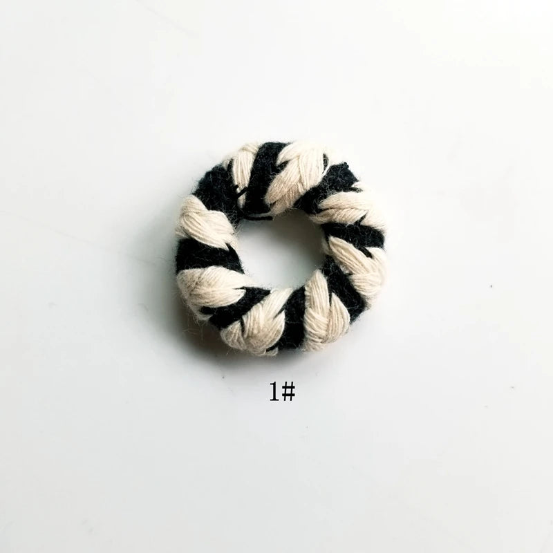 Cotton Yarn Earrings Accessories Linen Winding Ring Hair Accessories