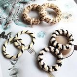 Cotton Yarn Earrings Accessories Linen Winding Ring Hair Accessories