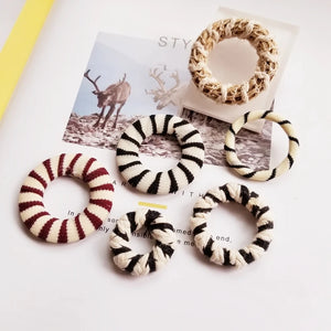 Cotton Yarn Earrings Accessories Linen Winding Ring Hair Accessories